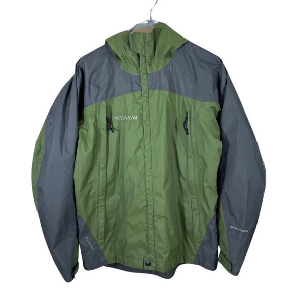 Columbia Youth 14-16 Green and Grey Titanium Jacket - Picture 1 of 8